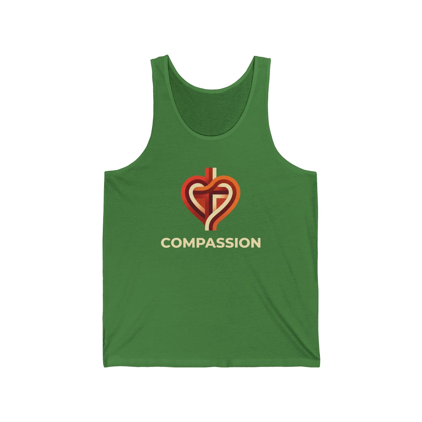 Compassion Heart Cross logo Tank | Faith Christian graphic