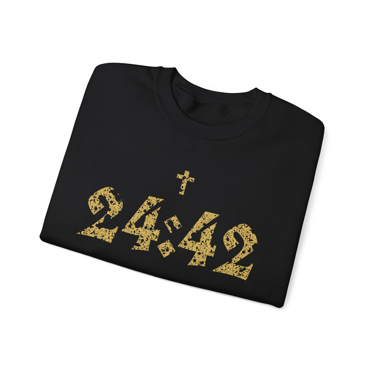 Matthew 24:42 Crewneck Sweatshirt | Bible Verse Cross