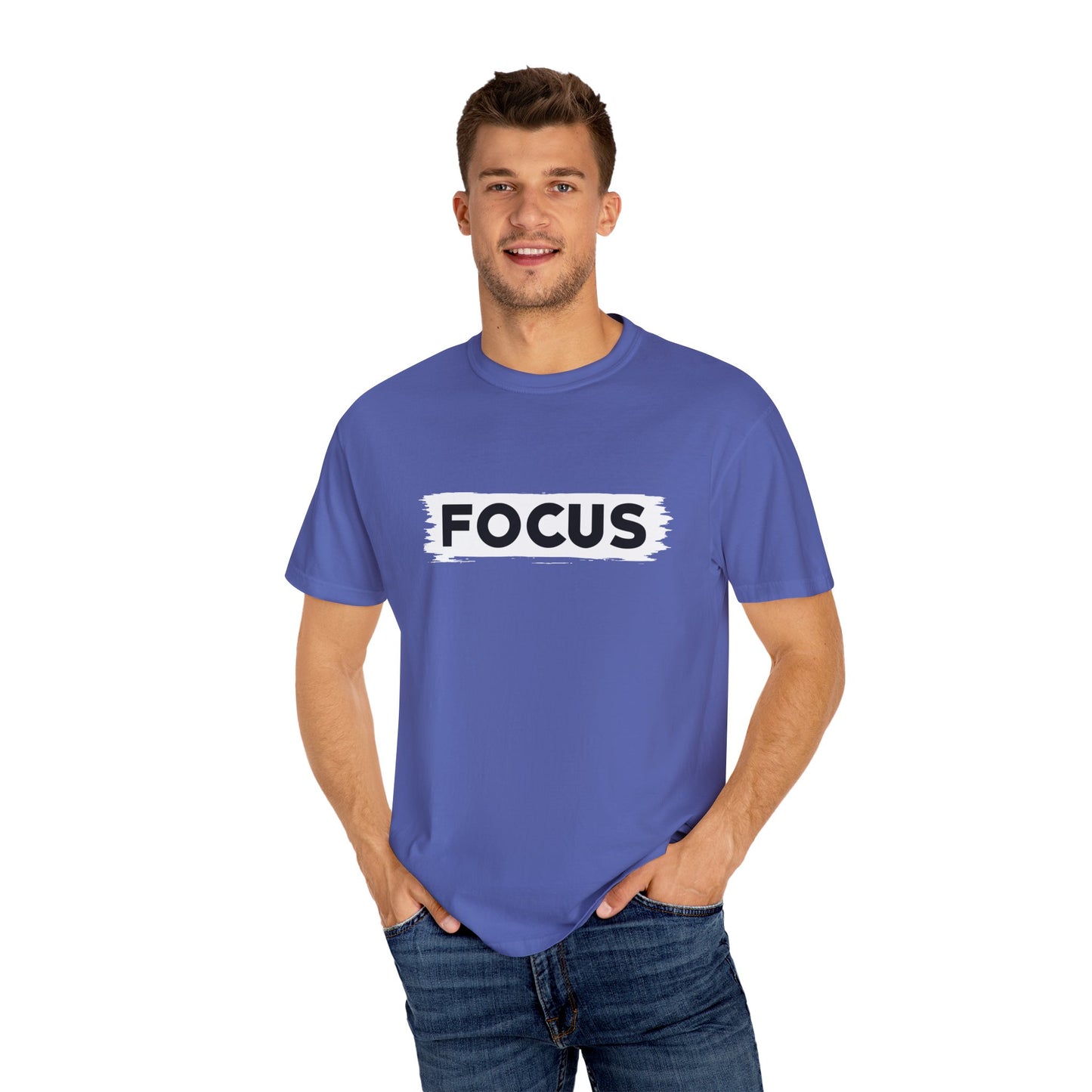 Unisex Focus T-Shirt | Motivational Garment-Dyed Tee
