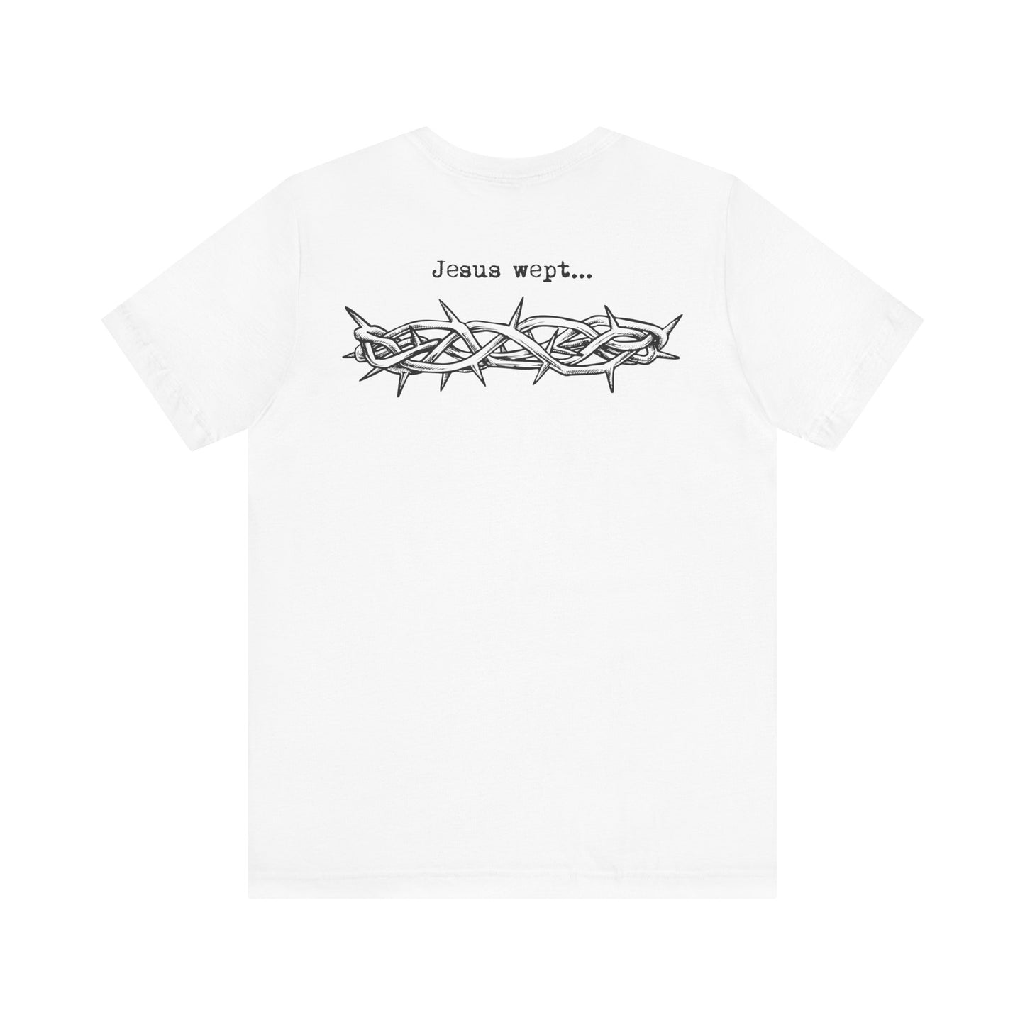 Inspirational Jesus Wept Unisex Jersey Tee