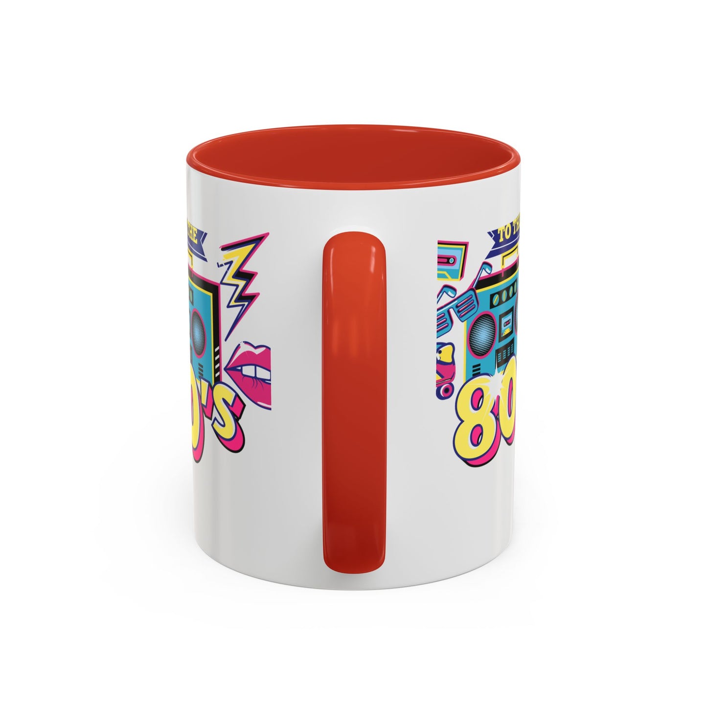 Retro 80's Coffee Mug, Vintage Mug for 80's Lovers, Nostalgic Gift, Boombox Design, Fun Drinkware for Parties