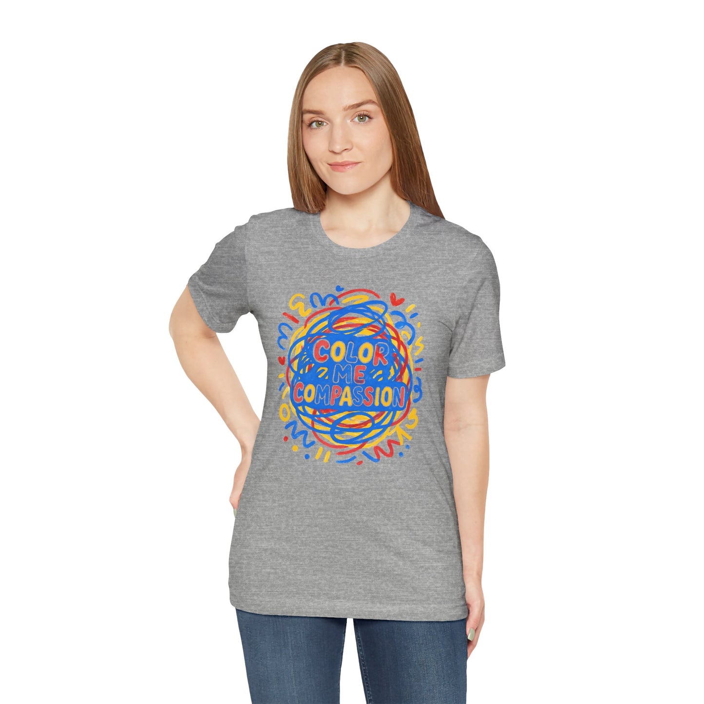 Color Me Compassion T-Shirt — Positive Message Tee
