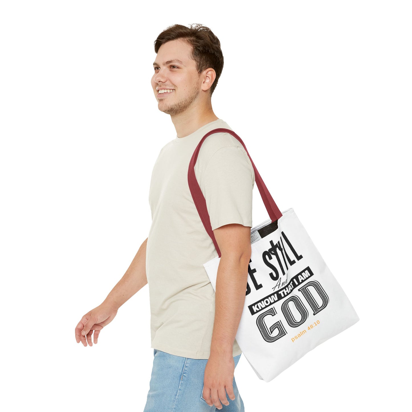 Religious Tote Bag - Be Still And Know That I Am God