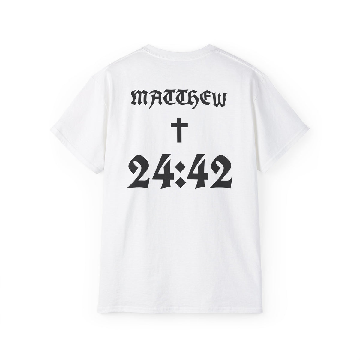 Matthew 24:42 Bible Verse Tee | Cross, Scripture Shirt