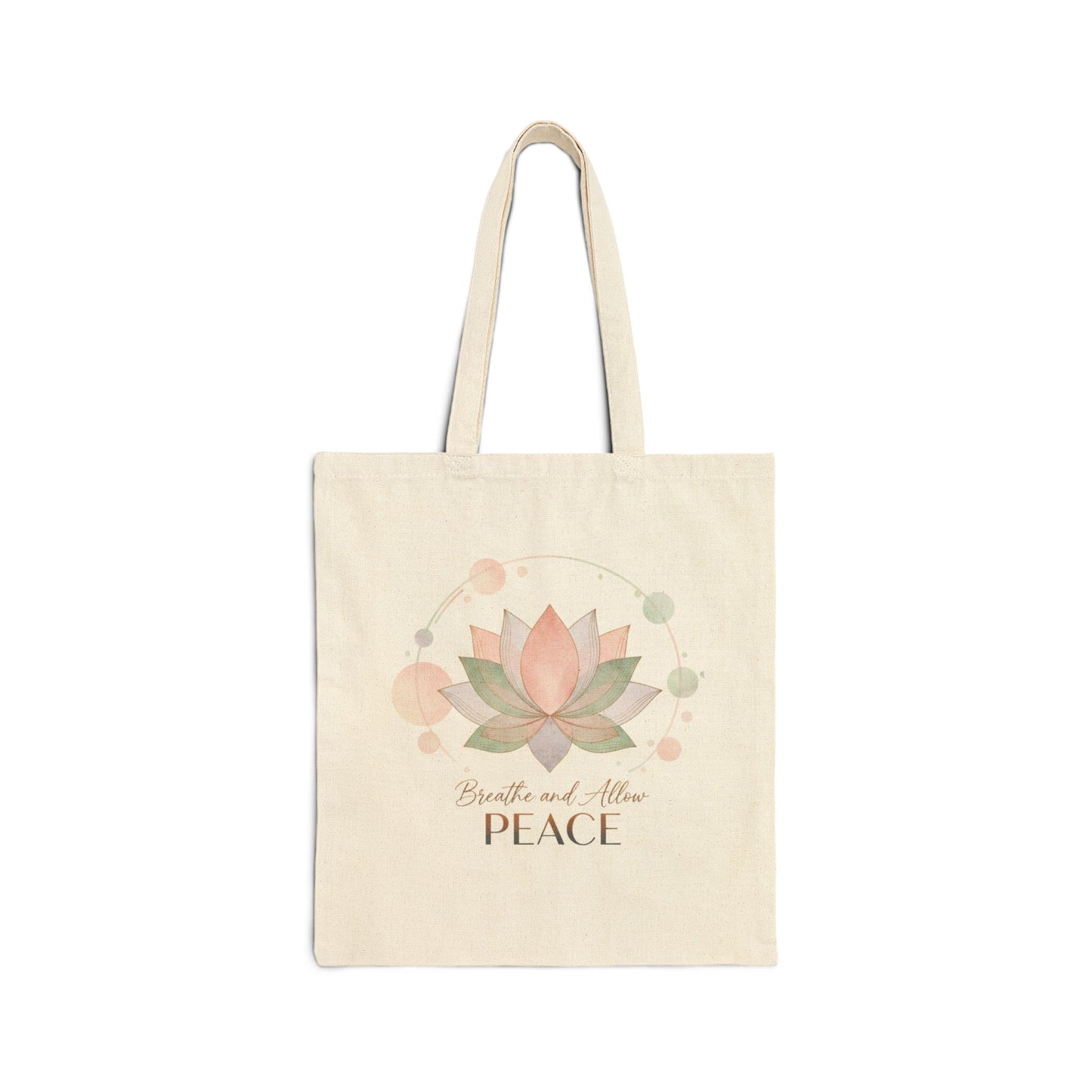 Gentle Peace Lotus mental wellness boundary quote Tote Bag