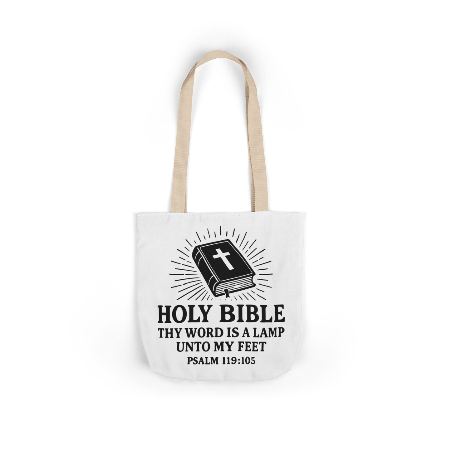 Bible Quote Tote Bag, Inspirational Christian Eco-Friendly Shopping Canvas