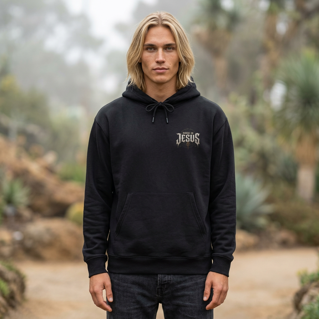 Made in Jesus Hoodie | Christian Faith Graphic Hooded Sweatshirt
