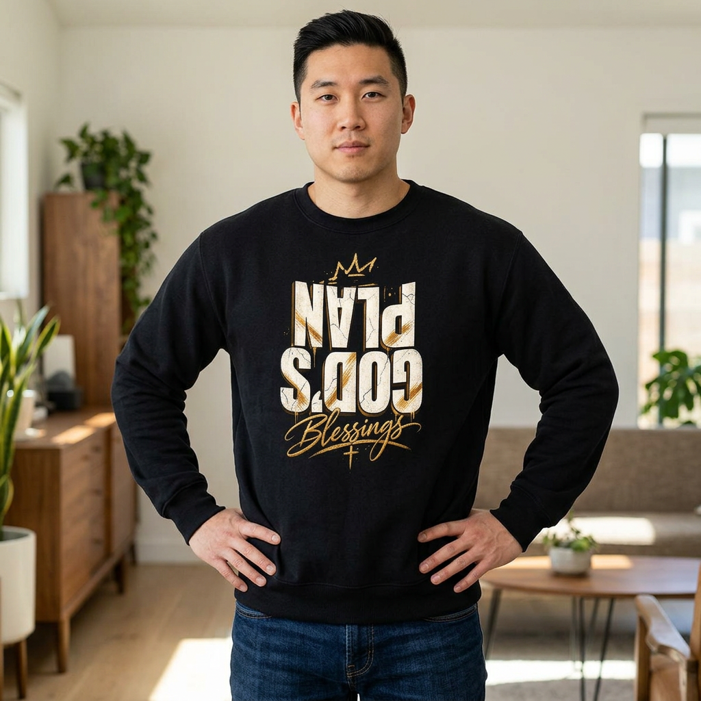 God's Plan Blessings sweatshirt | Faith Christian Scripture Crewneck