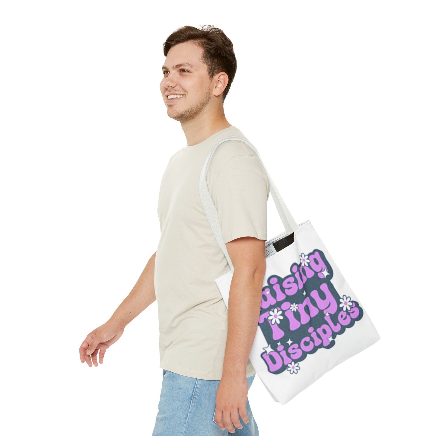 Raising Tiny Disciples Tote Bag - Stylish & Fun Eco-Friendly Bag for Parents