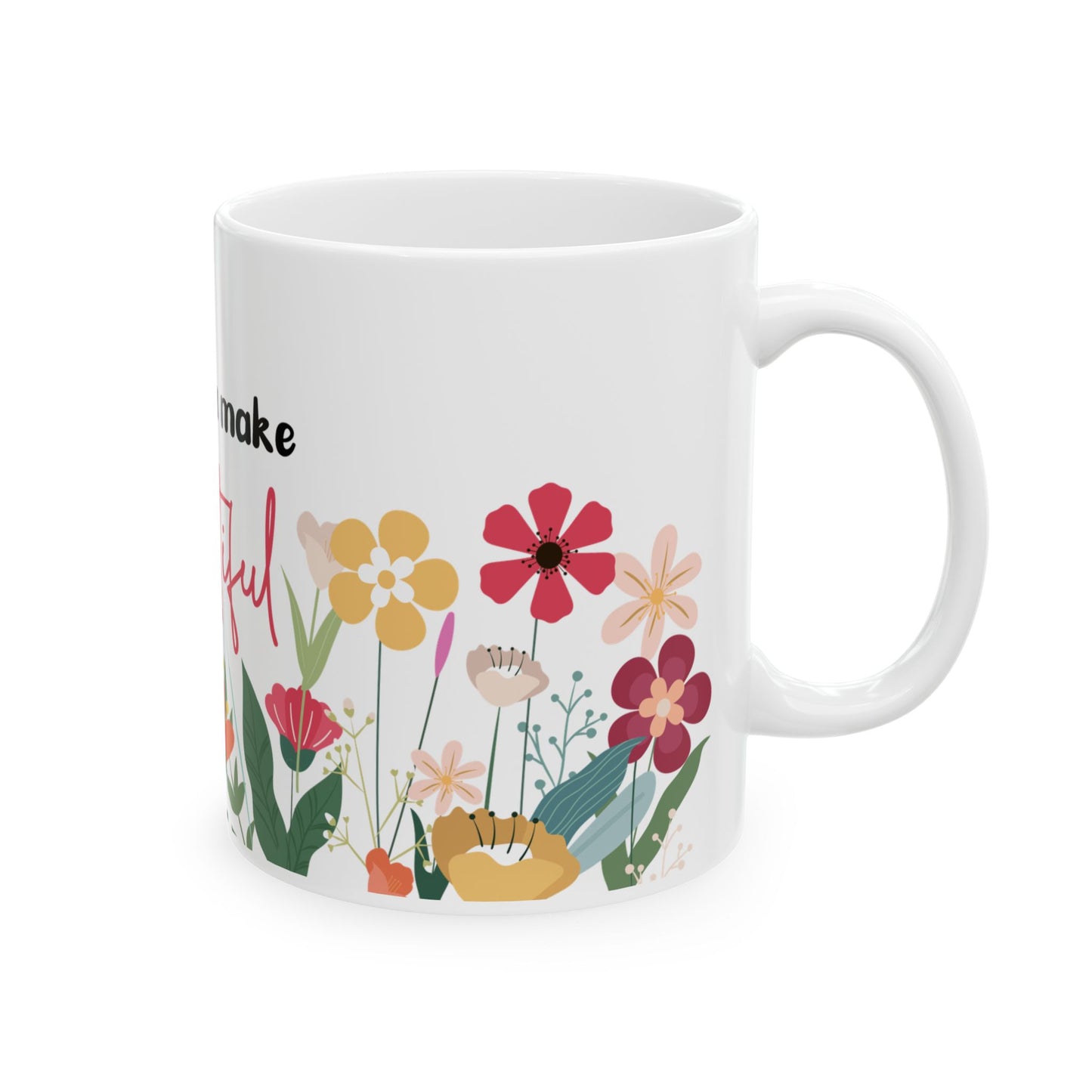 Floral Mom Mug - Perfect Gift for Mother's Day, Birthdays, Special Occasions,