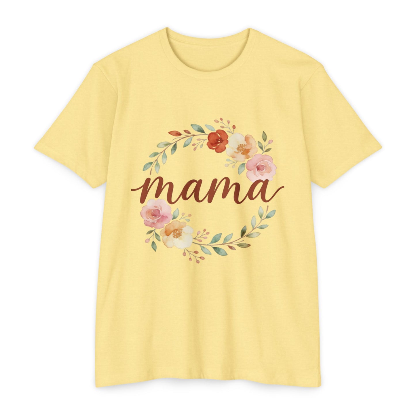 Mama Floral Wreath T-Shirt | Mother's Day Spring Mom Shirt