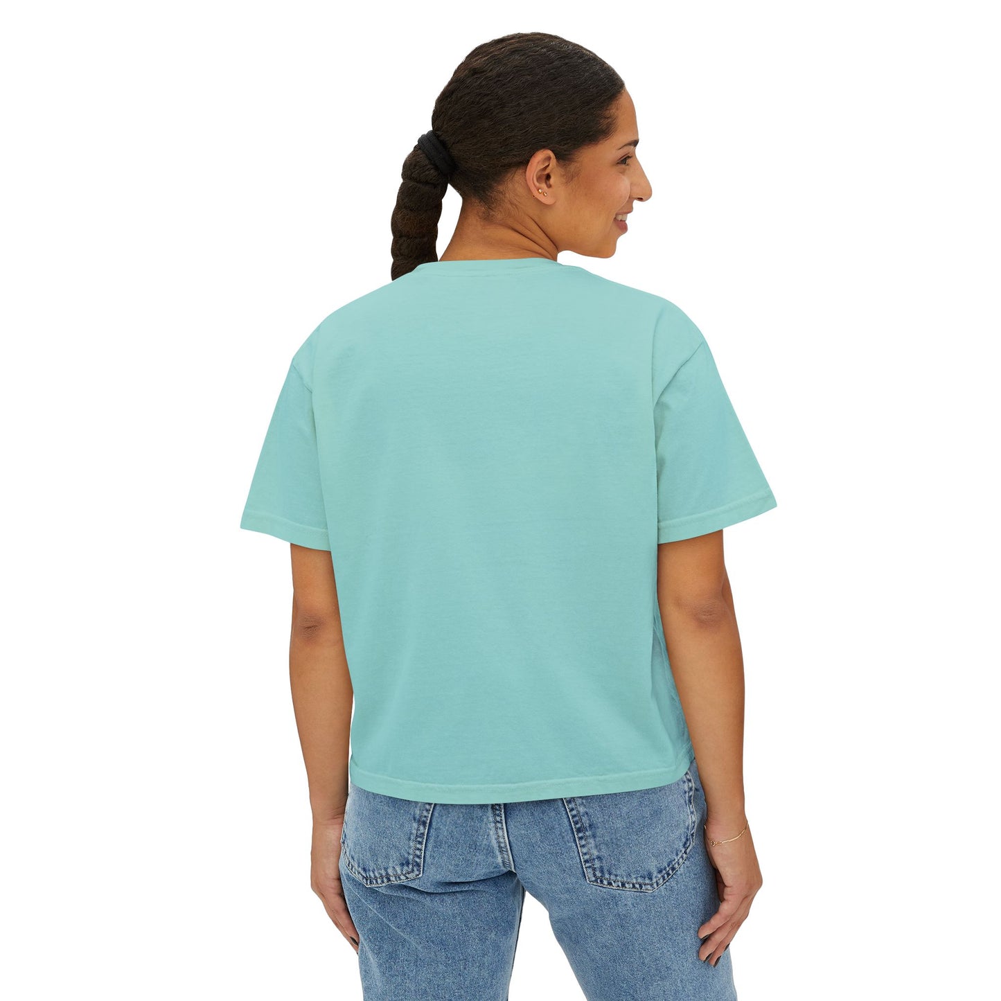 Inspirational Women's Boxy Tee - "You Are Altogether Beautiful" Floral Design