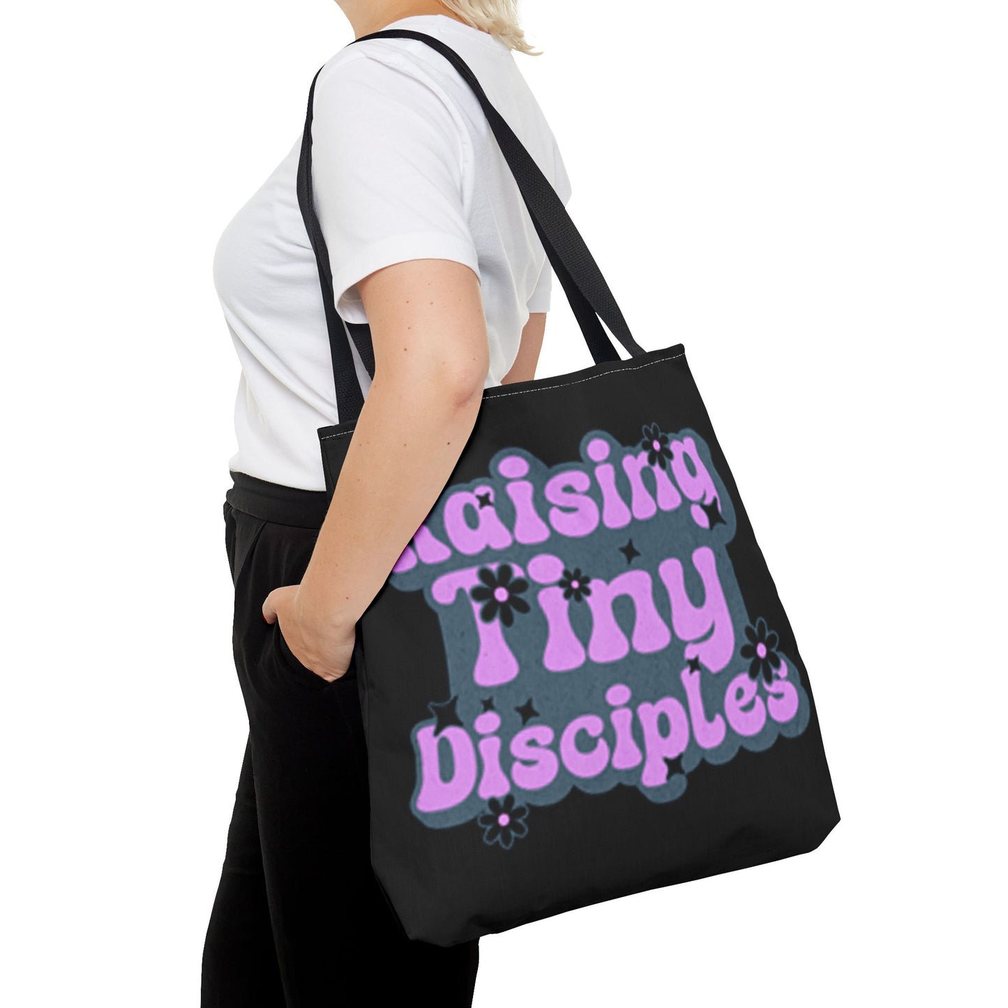 Raising Tiny Disciples Tote Bag - Eco-Friendly Bag for Moms & Caregivers