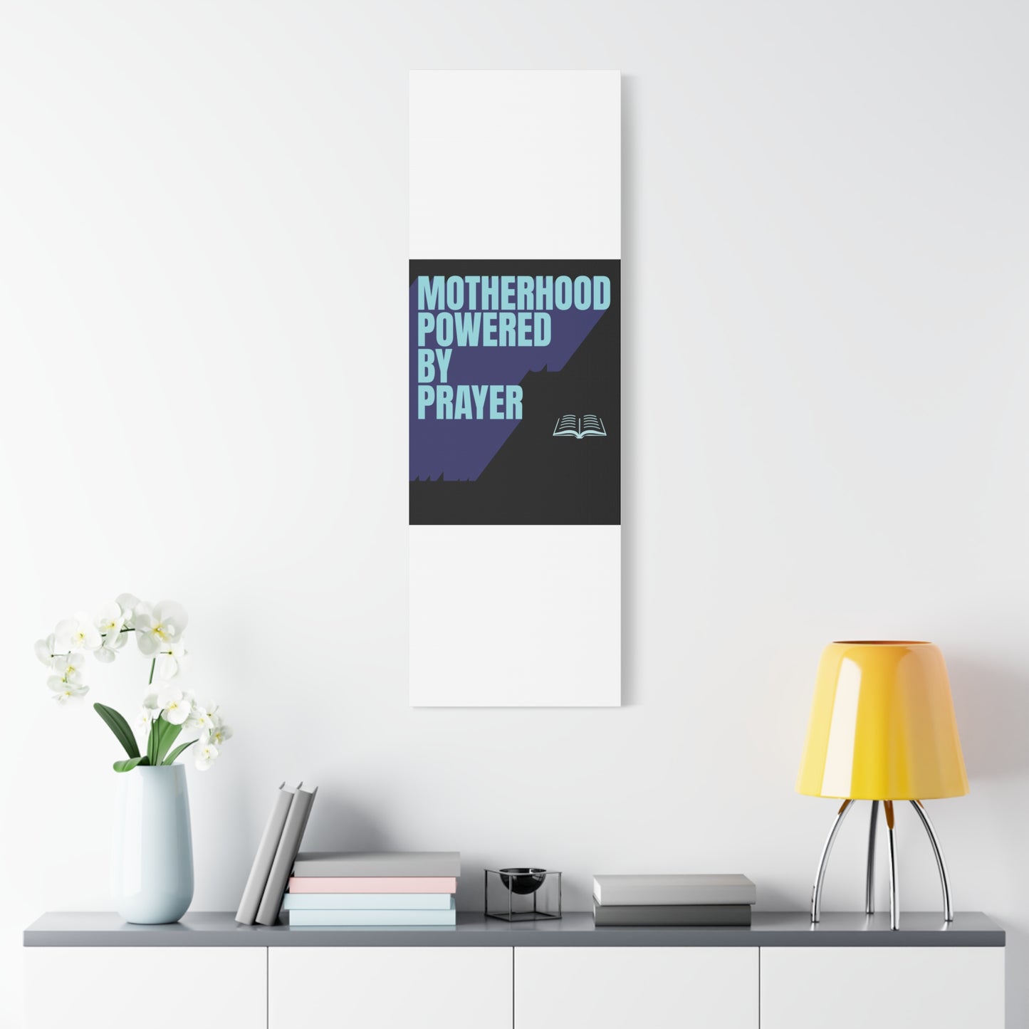 Inspirational Canvas Art - Motherhood Powered By Prayer