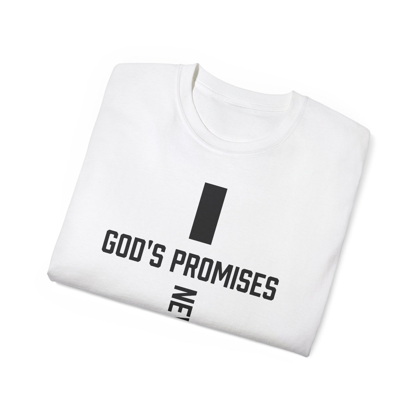 Faith-Inspired Unisex Ultra Cotton Tee - 'God's Promises Never Fail' Design