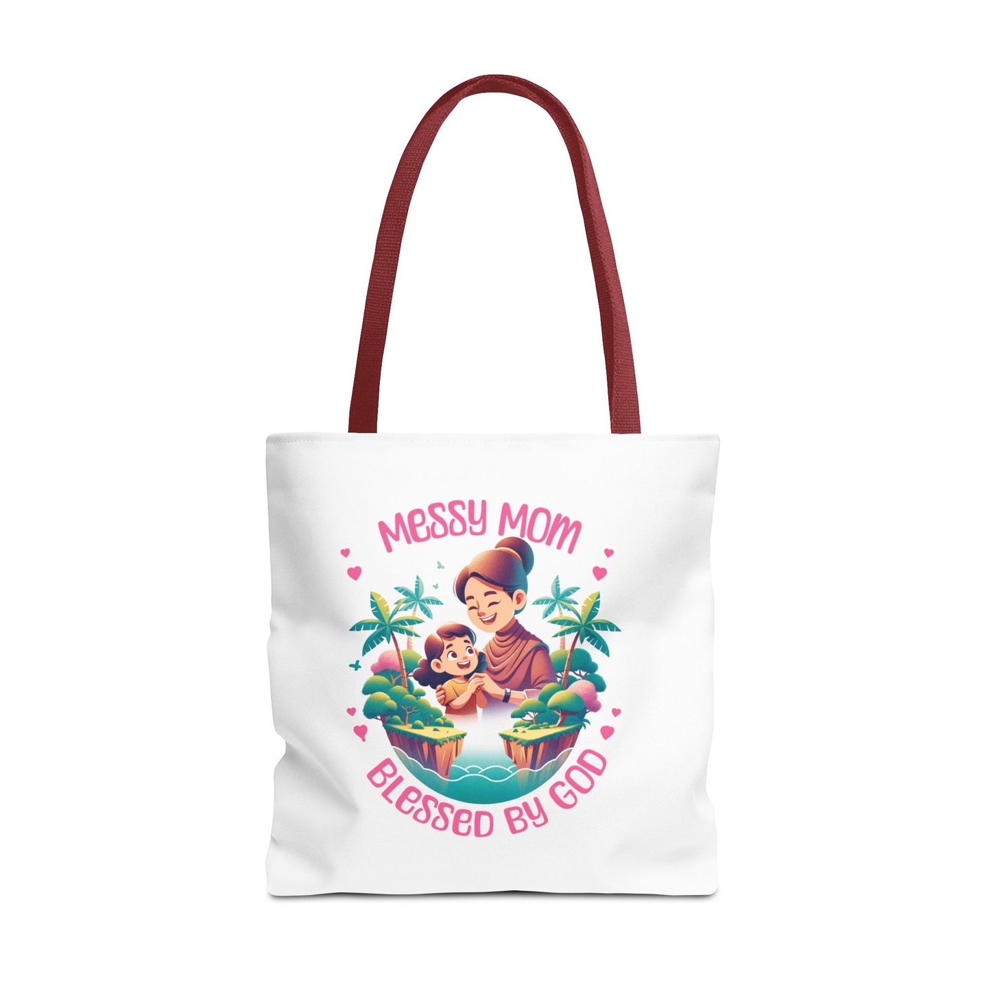 Messy Mom Blessed by God Tote Bag - Perfect Gift for Mother's Day and Everyday Use