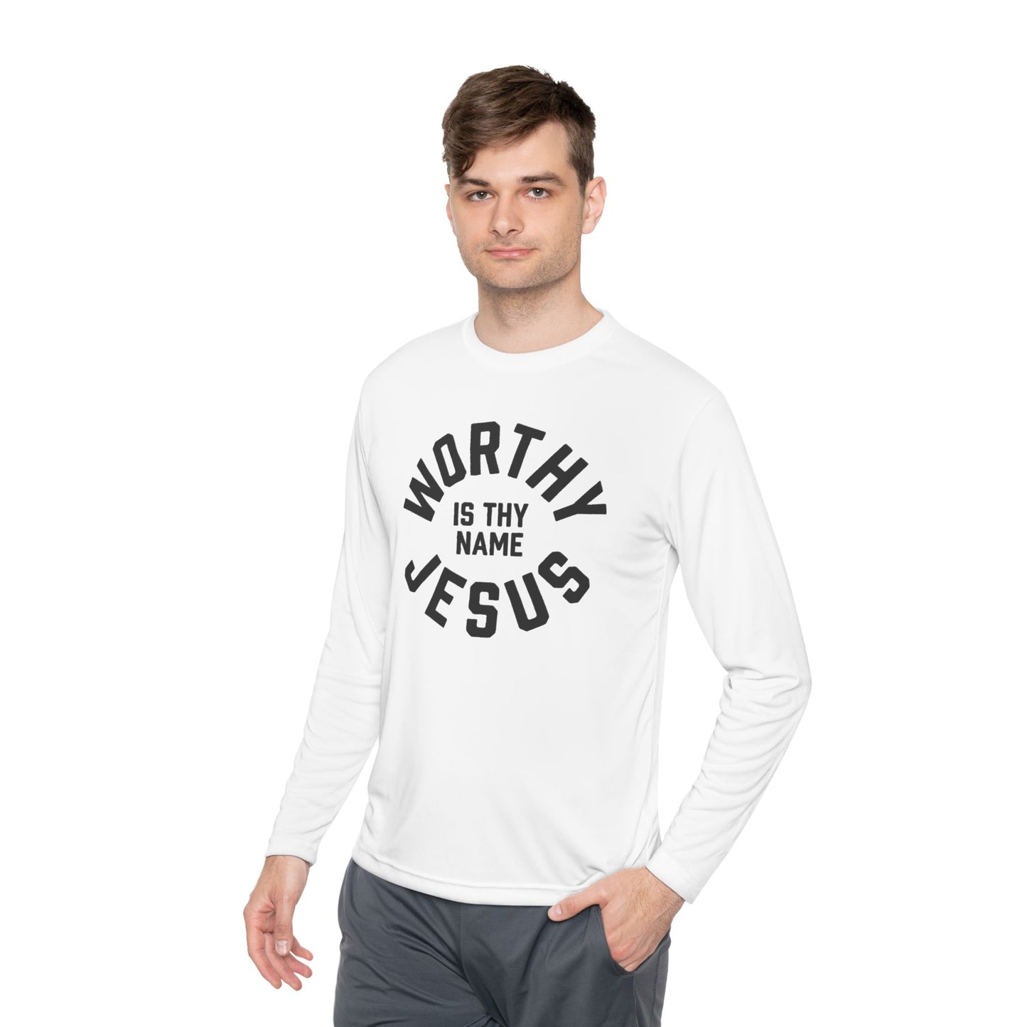 Worthy Is Thy Name Jesus Long Sleeve Tee | Christian Faith Scripture