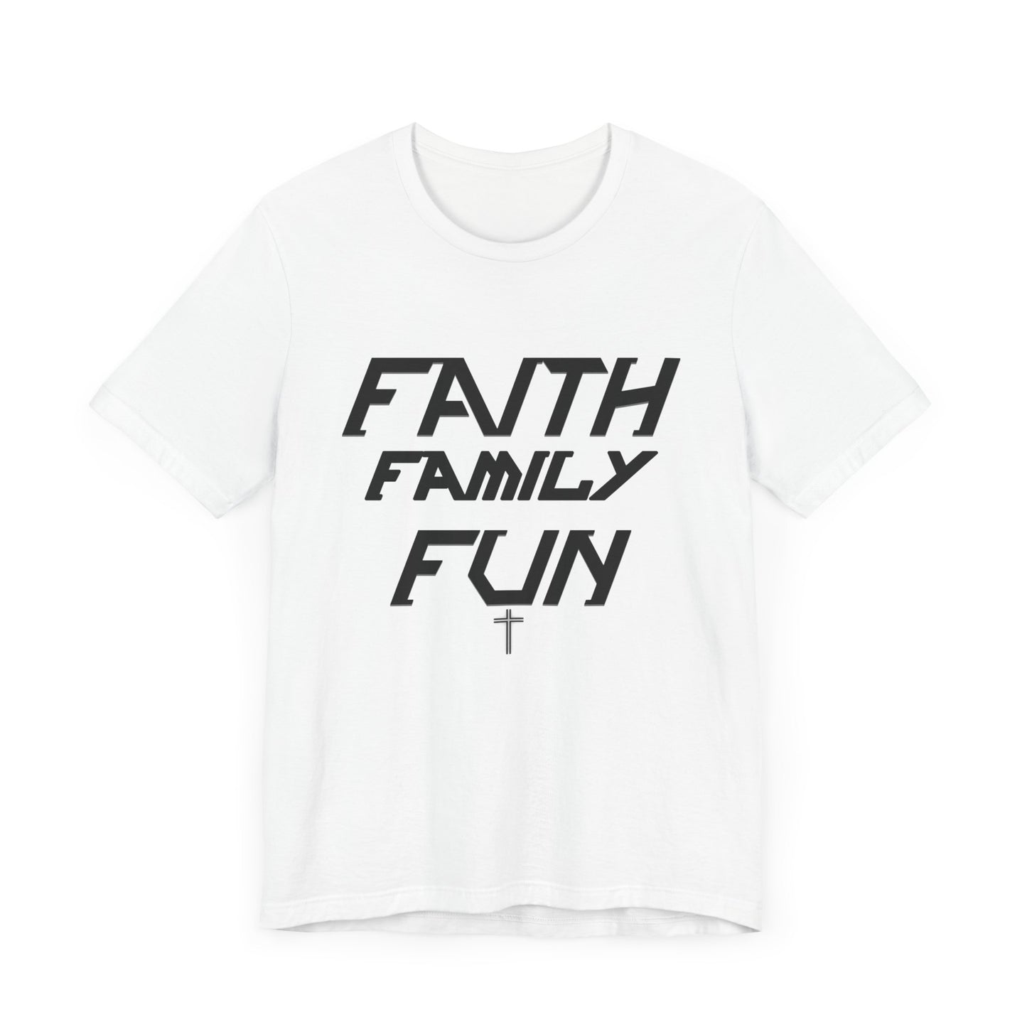 Faith Family Fun Unisex Jersey Tee
