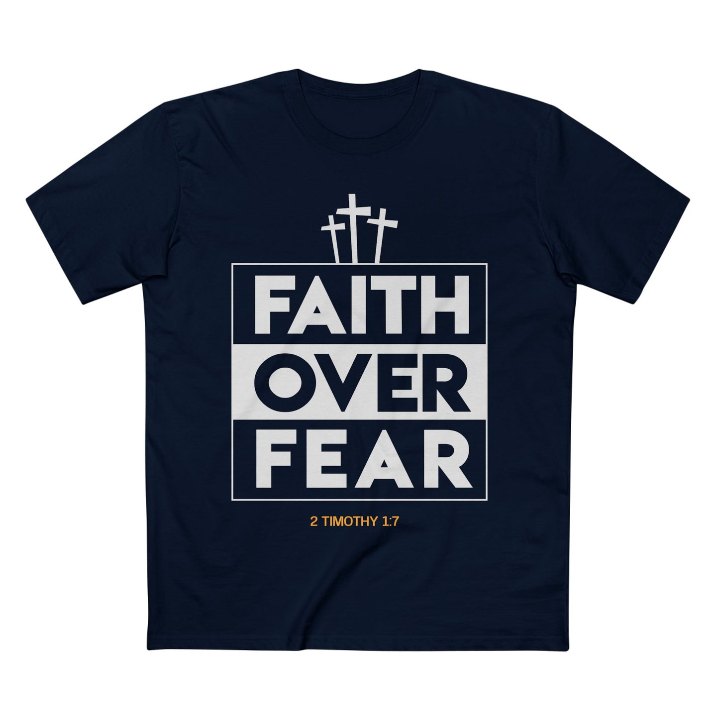 Faith Over Fear Black Tee