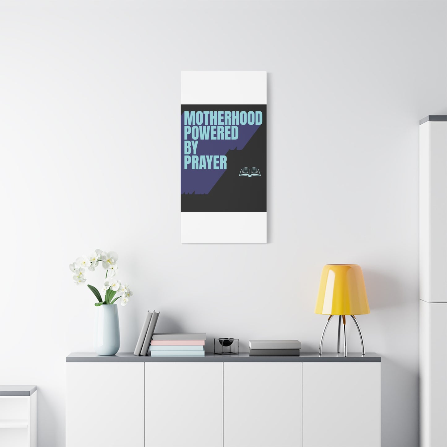 Inspirational Canvas Art - Motherhood Powered By Prayer