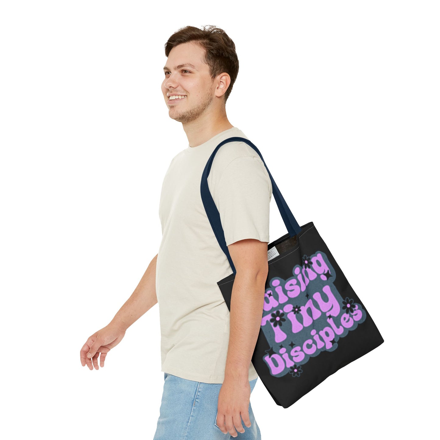 Raising Tiny Disciples Tote Bag - Eco-Friendly Bag for Moms & Caregivers