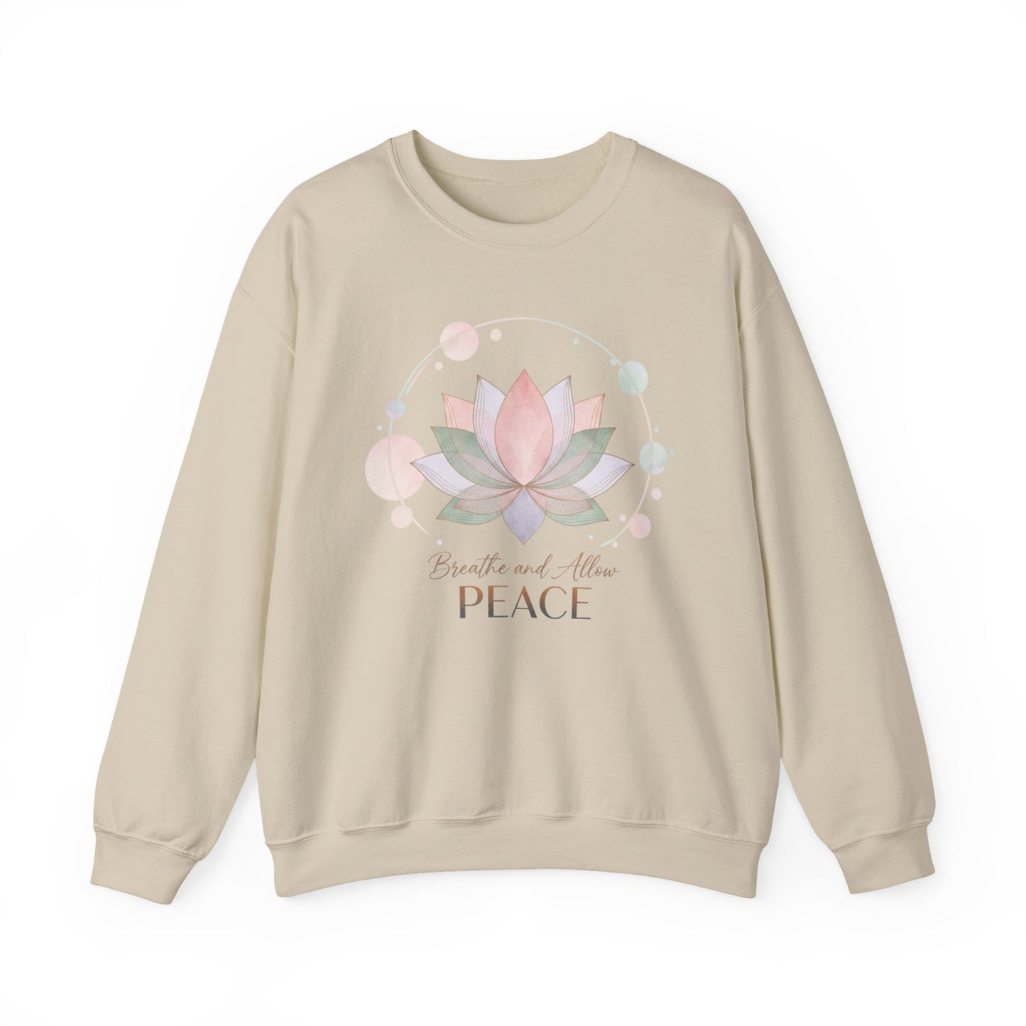 Gentle Boundaries Peace Lotus Sweatshirt | Self Care Mental Wellness