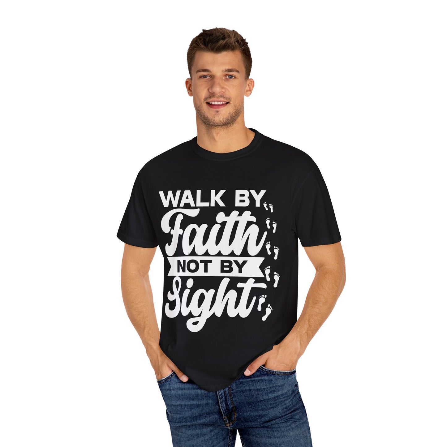 Motivational Unisex T-Shirt | Walk by Faith Not by Sight | Inspirational Tee