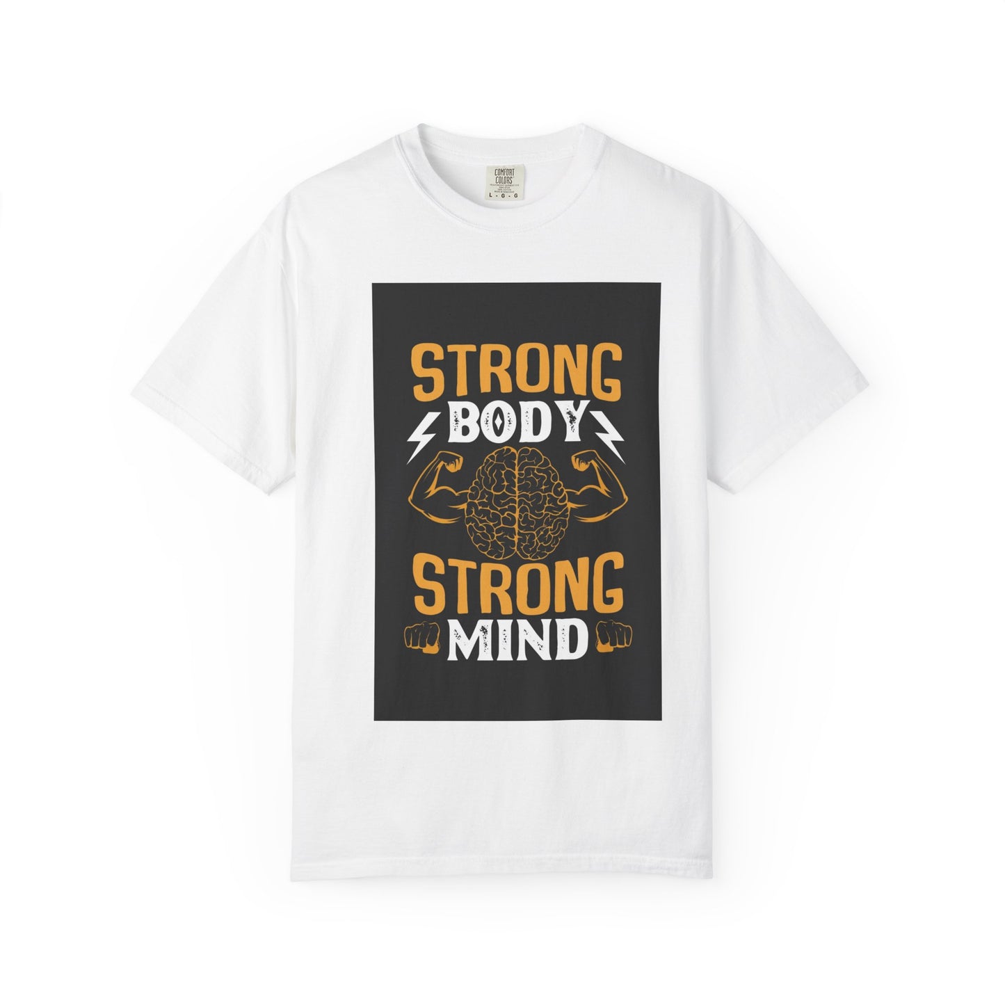 Motivational Fitness T-Shirt - Strong Body Strong Mind