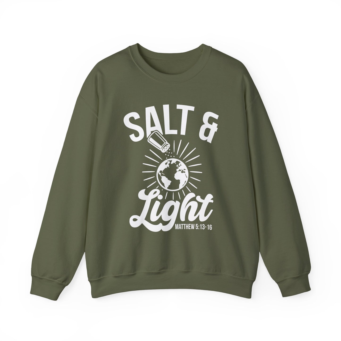Inspirational Sweatshirt 'Salt & Light' - Cozy Faith Gift - Sweatshirt
