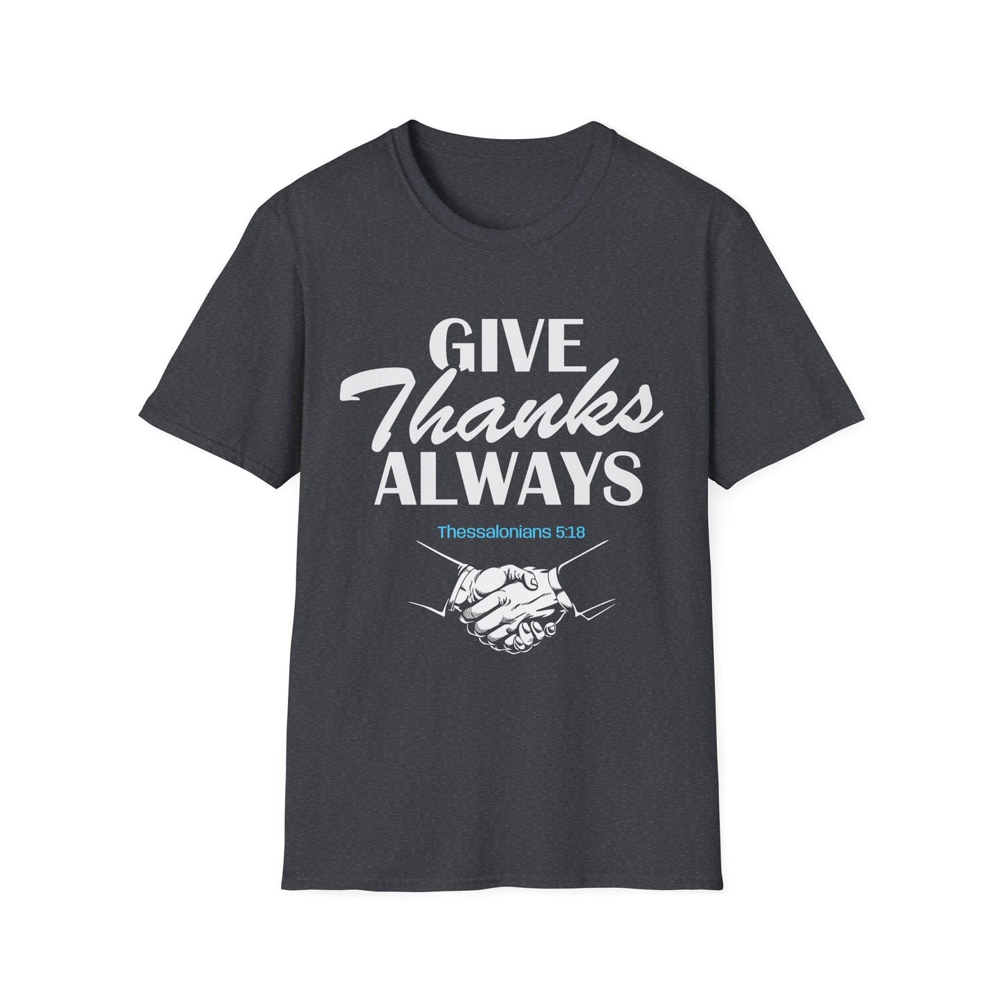 Christian Inspirational T-Shirt-Give Thanks Always