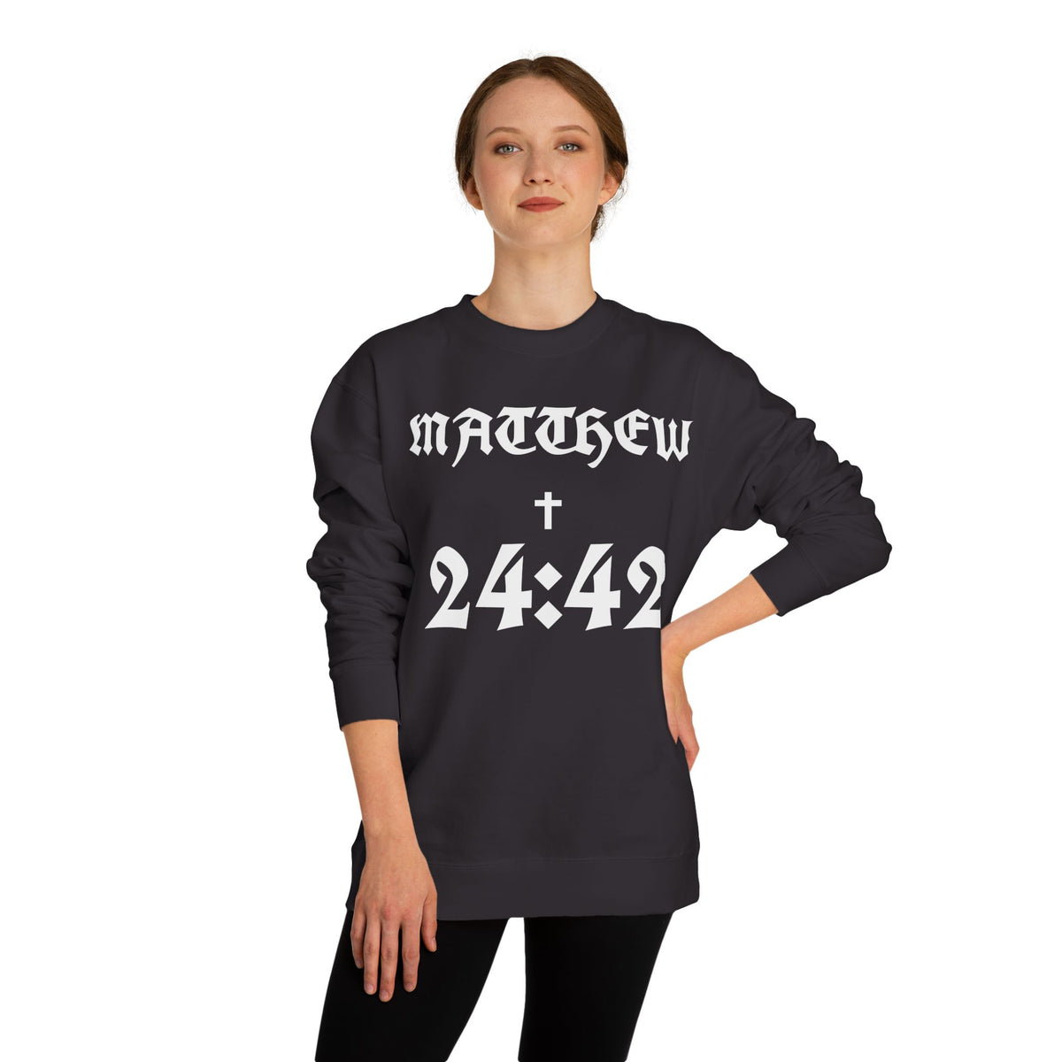 Matthew 24:42 Sweatshirt | Bible Verse Christian Apparel