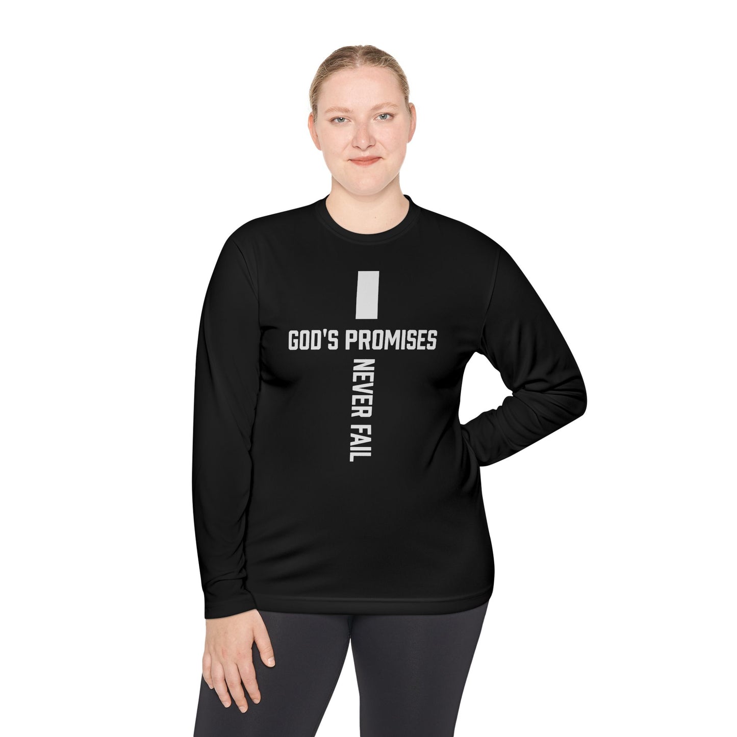 Inspirational Long Sleeve Tee - God's Promises Never Fail