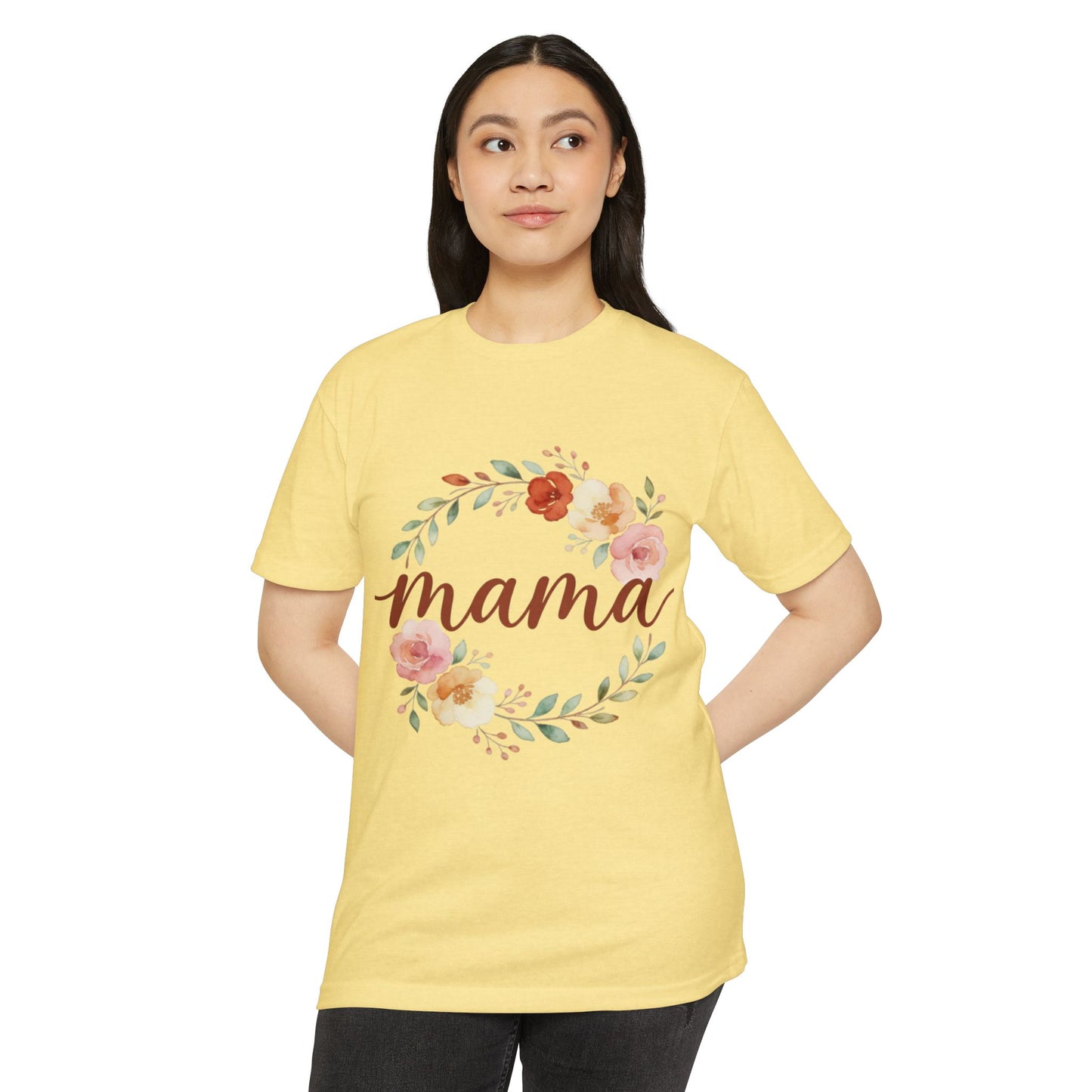 Mama Floral Wreath T-Shirt | Mother's Day Spring Mom Shirt