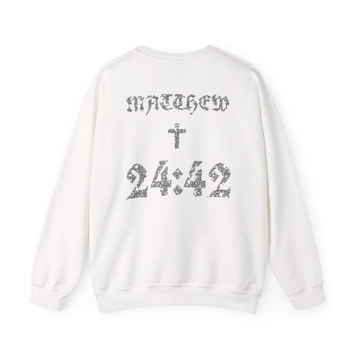 Matthew 24:42 Crewneck Sweatshirt | Bible Verse, Cross Design