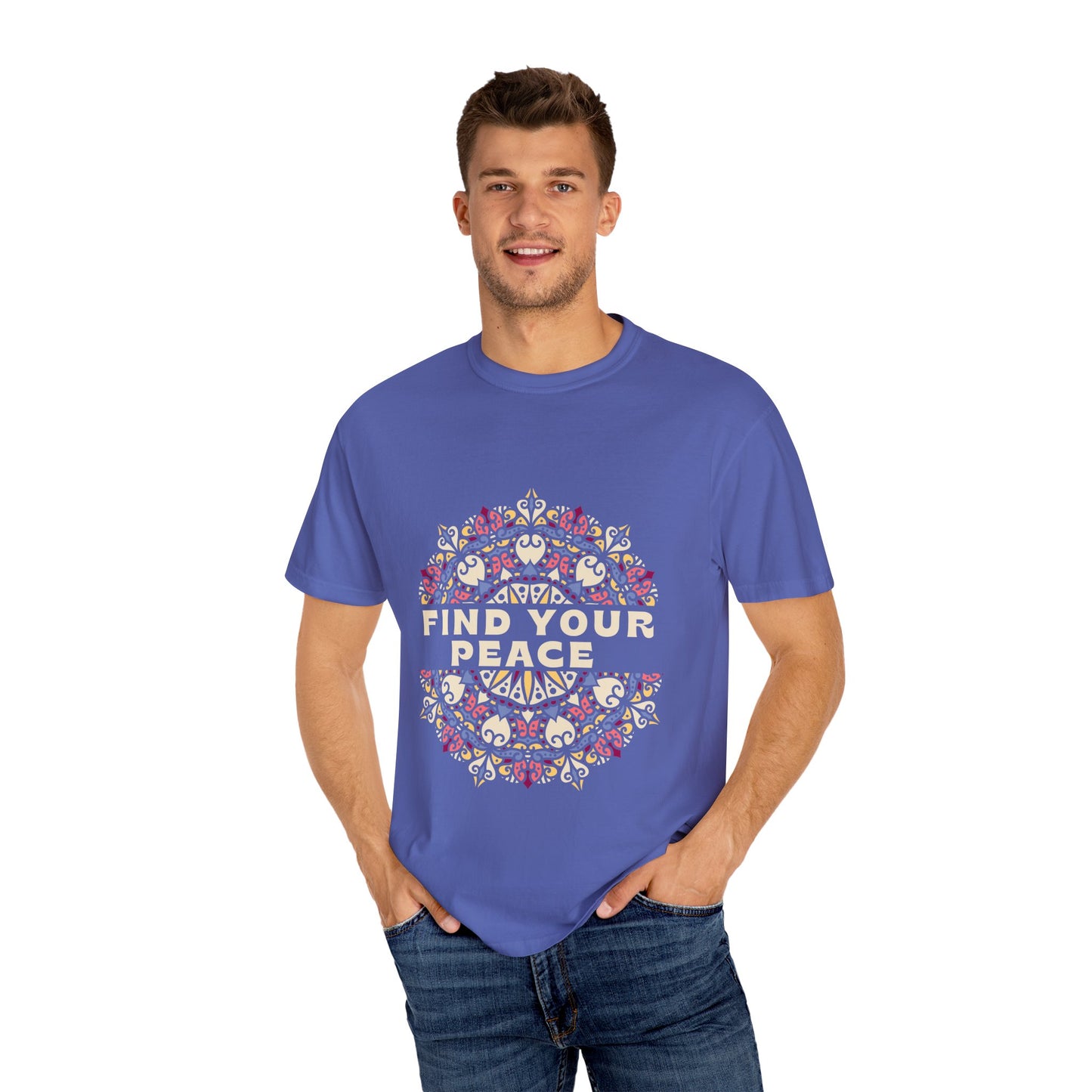 Find Your Peace Unisex Garment-Dyed T-Shirt – Relaxed Style for Mindfulness