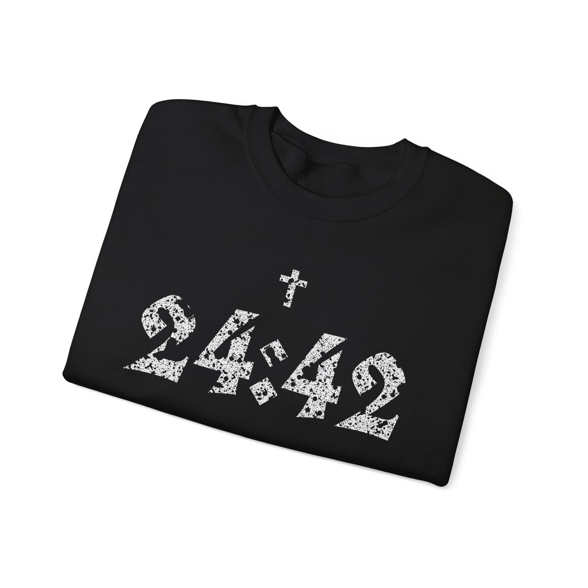 Matthew 24:42 Scripture Crewneck Sweatshirt | Cross Bible Verse