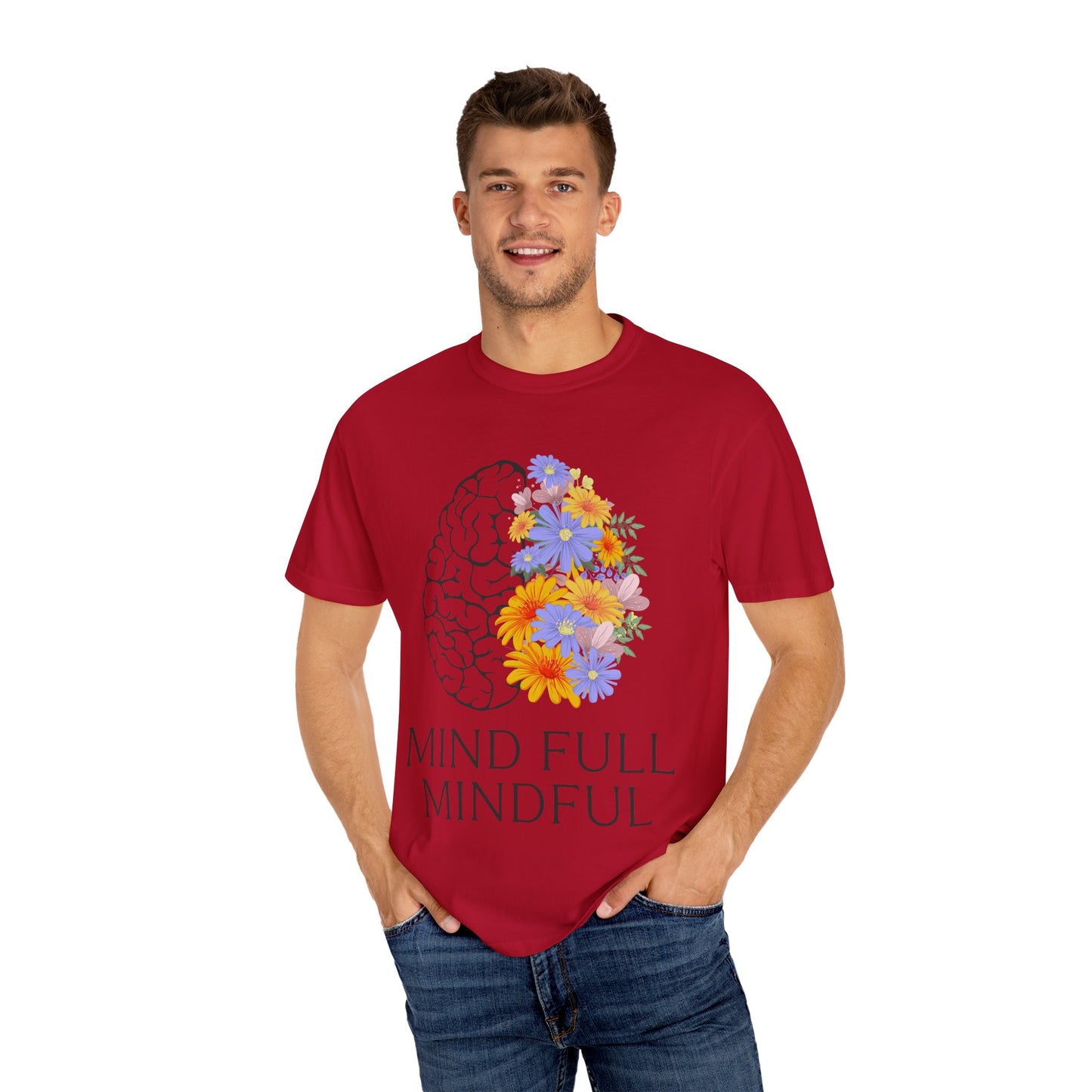 Mindful Floral Unisex T-Shirt - Embrace Positive Vibes