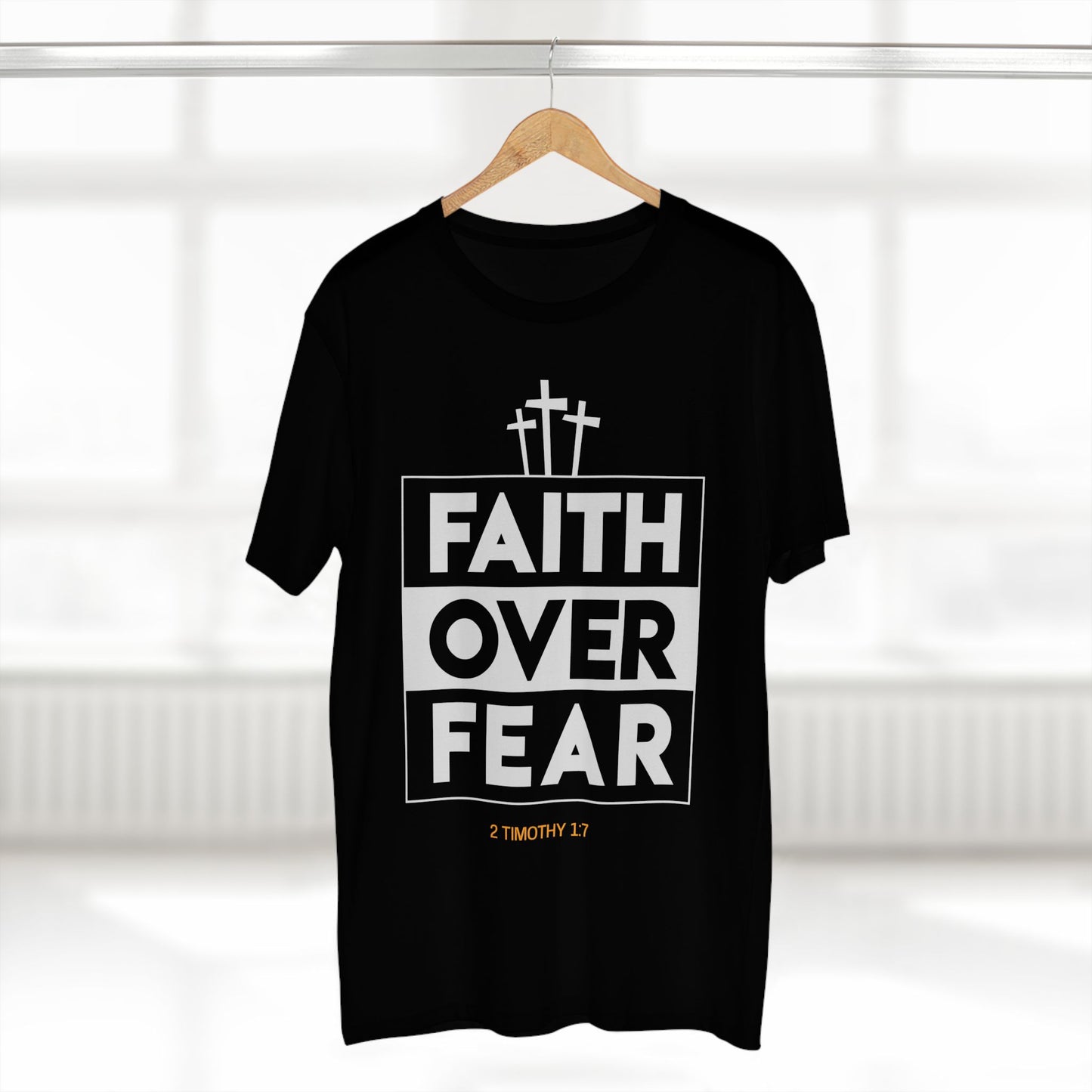 Faith Over Fear Black Tee
