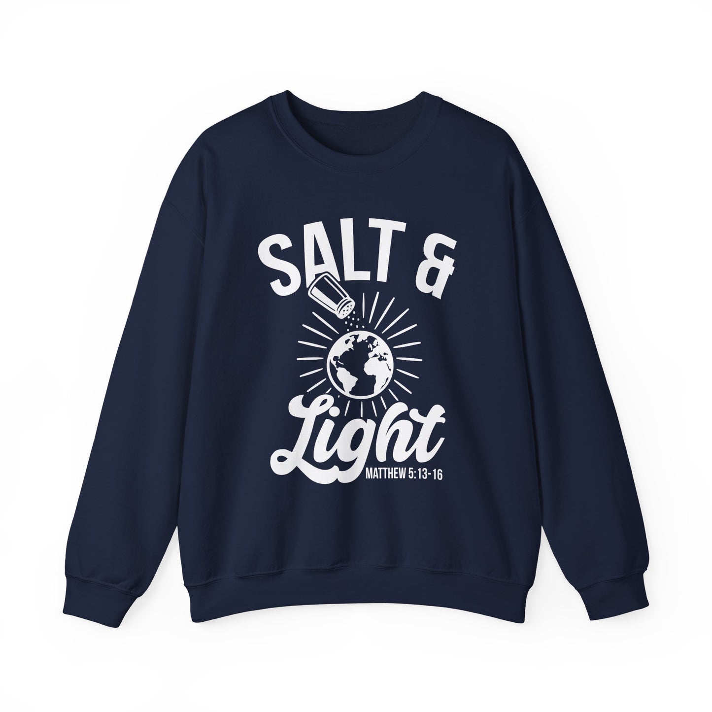 Inspirational Sweatshirt 'Salt & Light' - Cozy Faith Gift - Sweatshirt