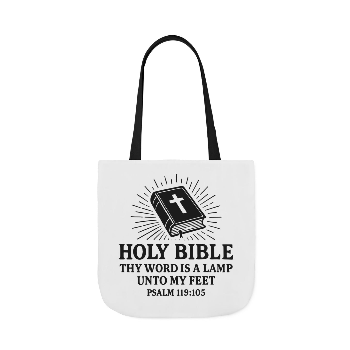Bible Quote Tote Bag, Inspirational Christian Eco-Friendly Shopping Canvas