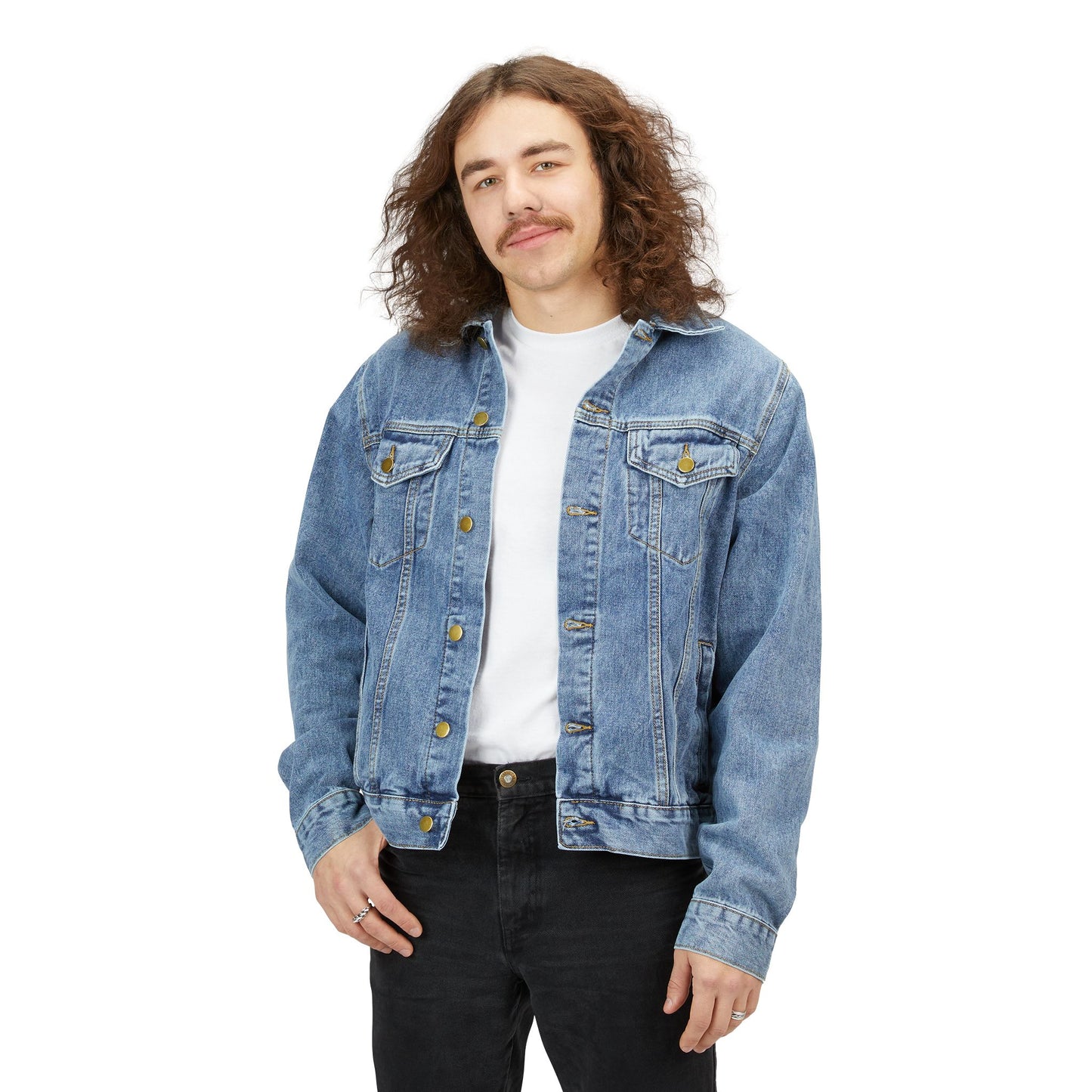 Denim Jacket with Inspirational Quote