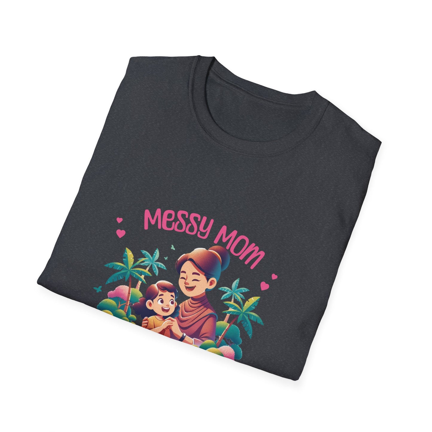 Messy Mom Blessed by God Unisex Softstyle T-Shirt