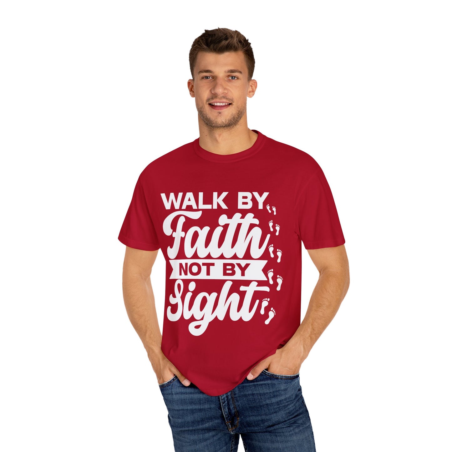 Motivational Unisex T-Shirt | Walk by Faith Not by Sight | Inspirational Tee