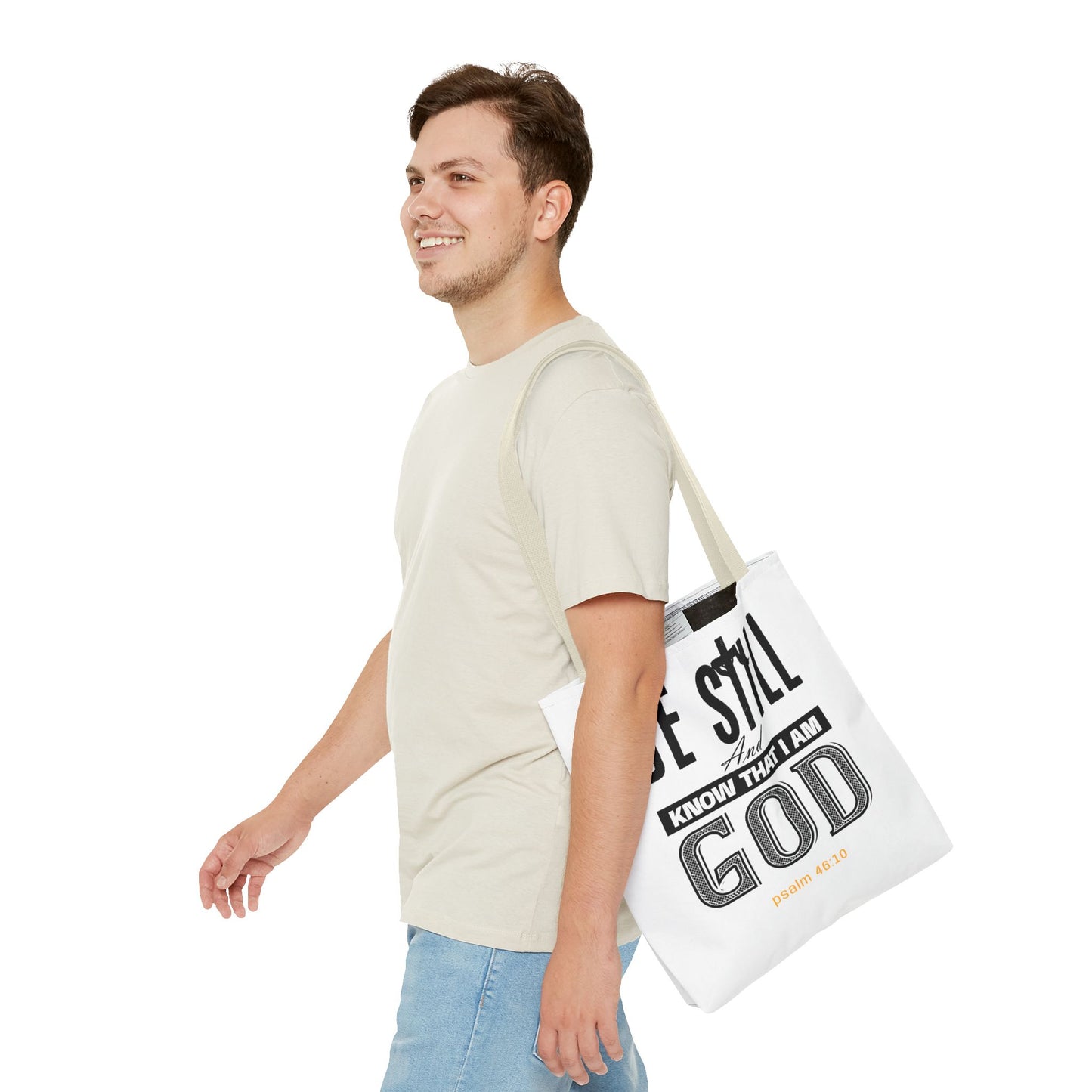 Religious Tote Bag - Be Still And Know That I Am God