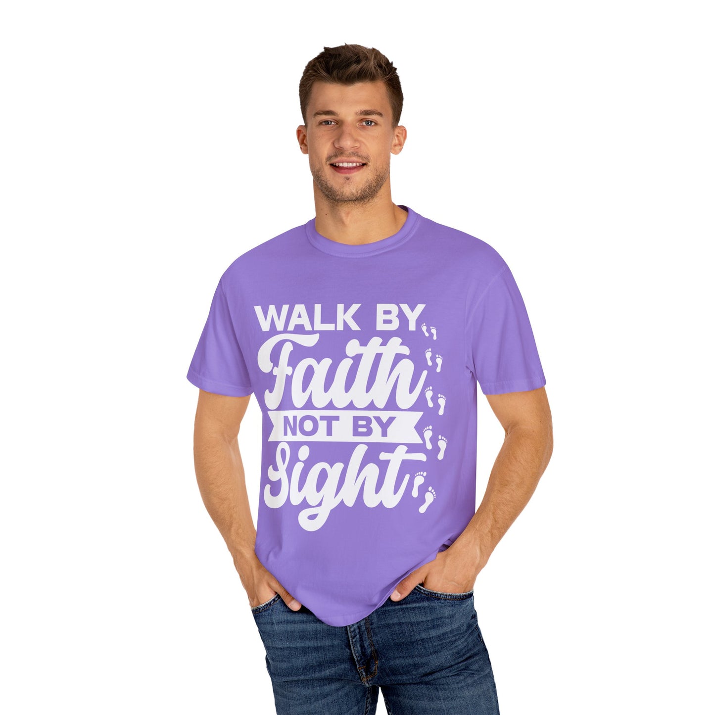 Motivational Unisex T-Shirt | Walk by Faith Not by Sight | Inspirational Tee