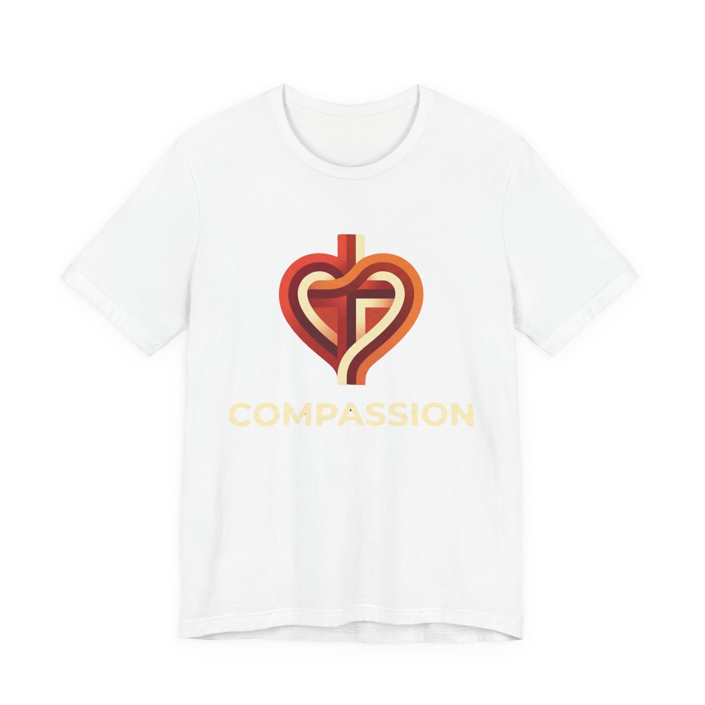 Compassion heart cross design Tee | Compassion T-Shirt