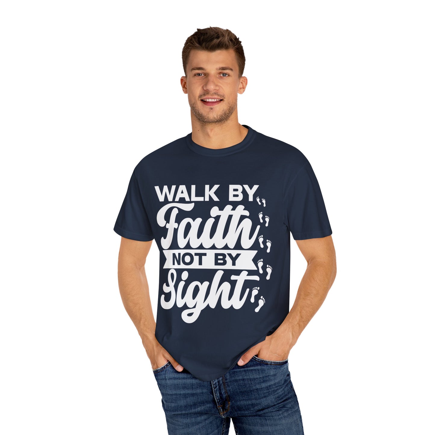 Motivational Unisex T-Shirt | Walk by Faith Not by Sight | Inspirational Tee