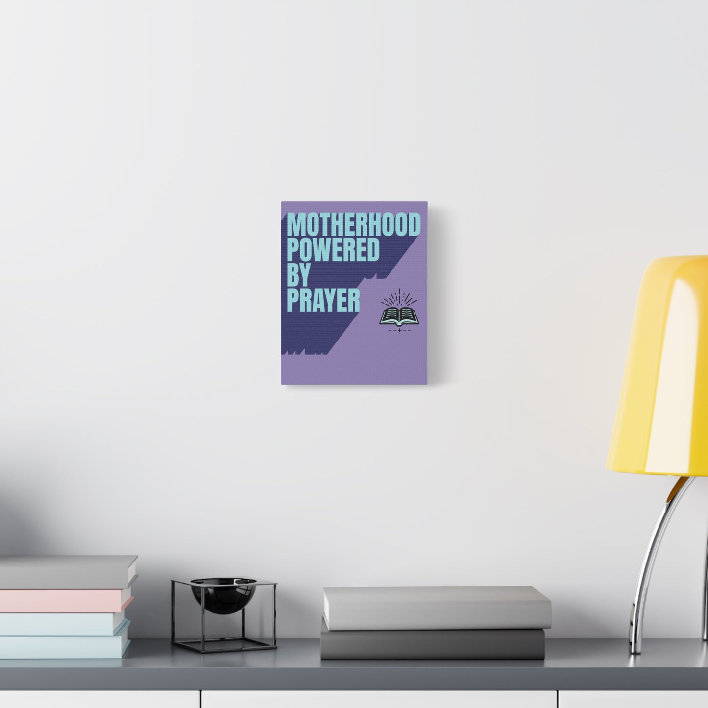 Copy of Inspirational Canvas Wall Art - Motherhood Powered by Prayer