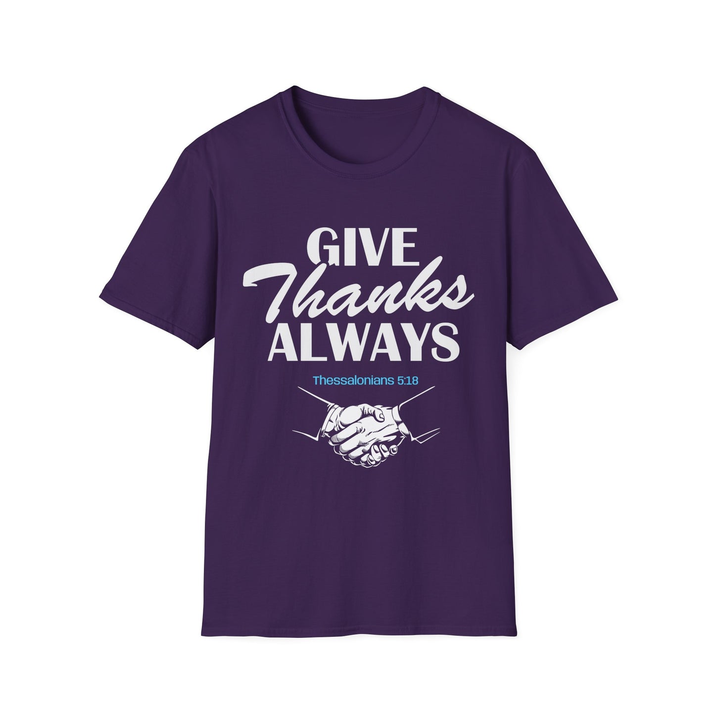Christian Inspirational T-Shirt-Give Thanks Always
