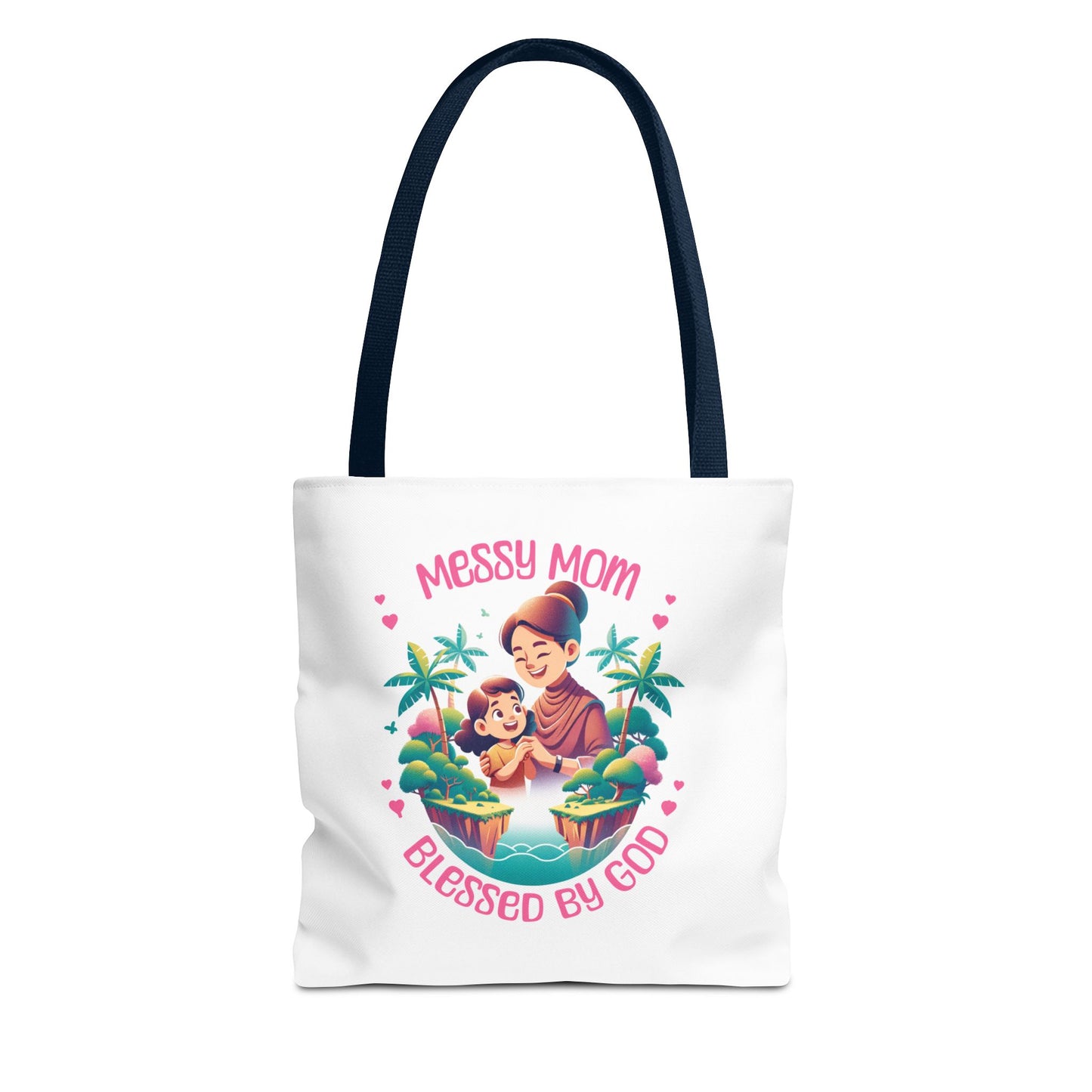 Messy Mom Blessed by God Tote Bag - Perfect Gift for Mother's Day and Everyday Use